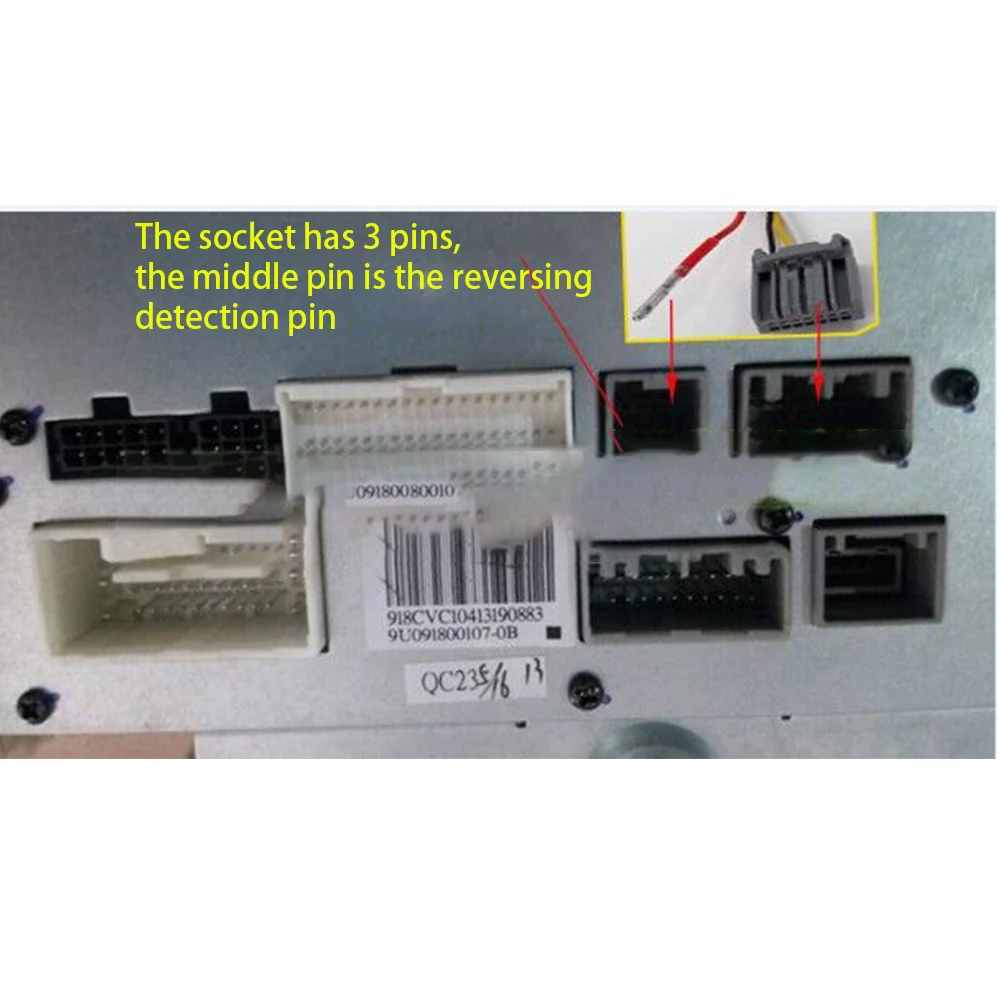 Автомобильный адаптер камеры заднего вида для парковки кабель RCA Honda Civic CRV CR-V FB/FG/FK