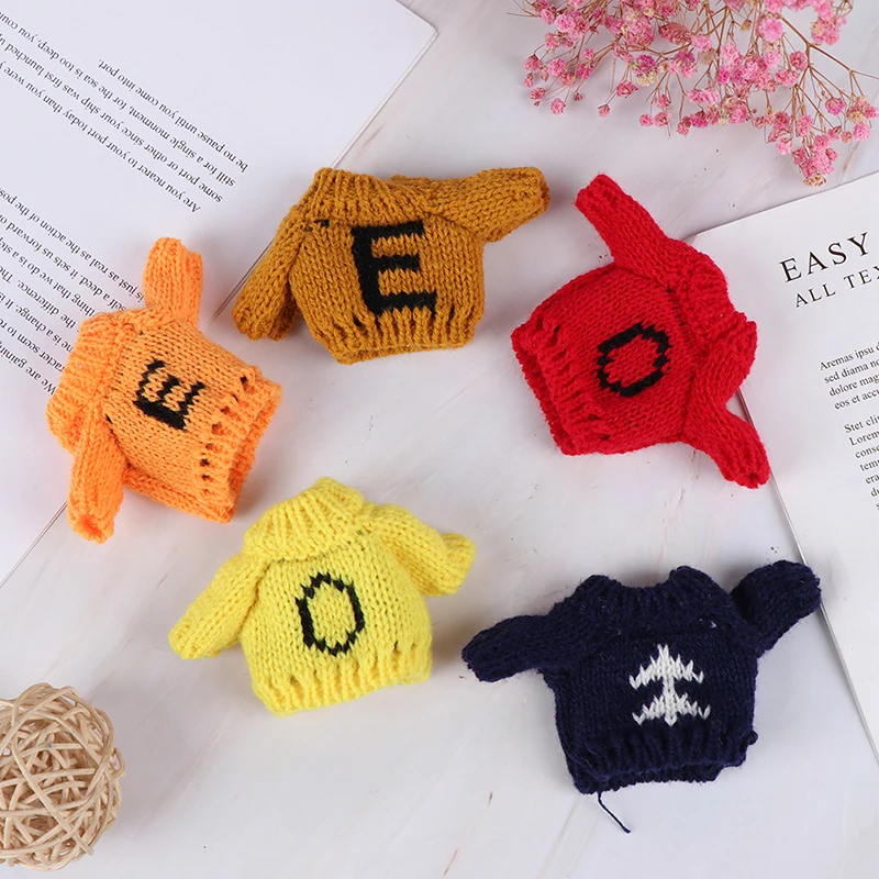 

1Pc 1:6 1:12 Dollhouse Miniature Knitted Sweater for Dolls Clothing Accessory