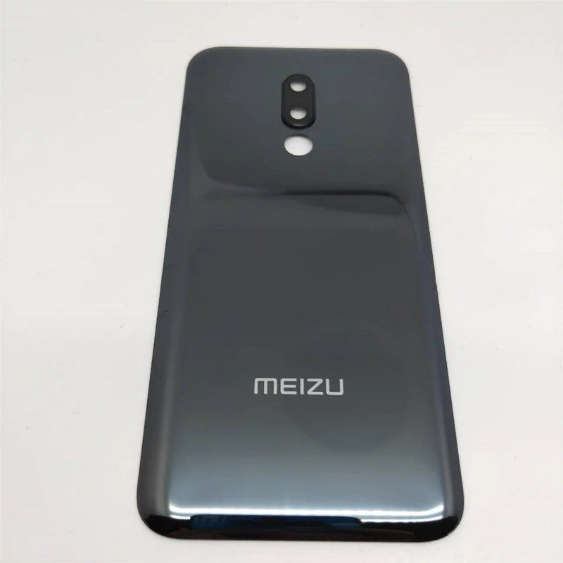 For Meizu 16 16th M882Q M882H Glass Back Battery Cover Rear Door Housing Repair parts With Camera Lens (No Adhesive) | Мобильные