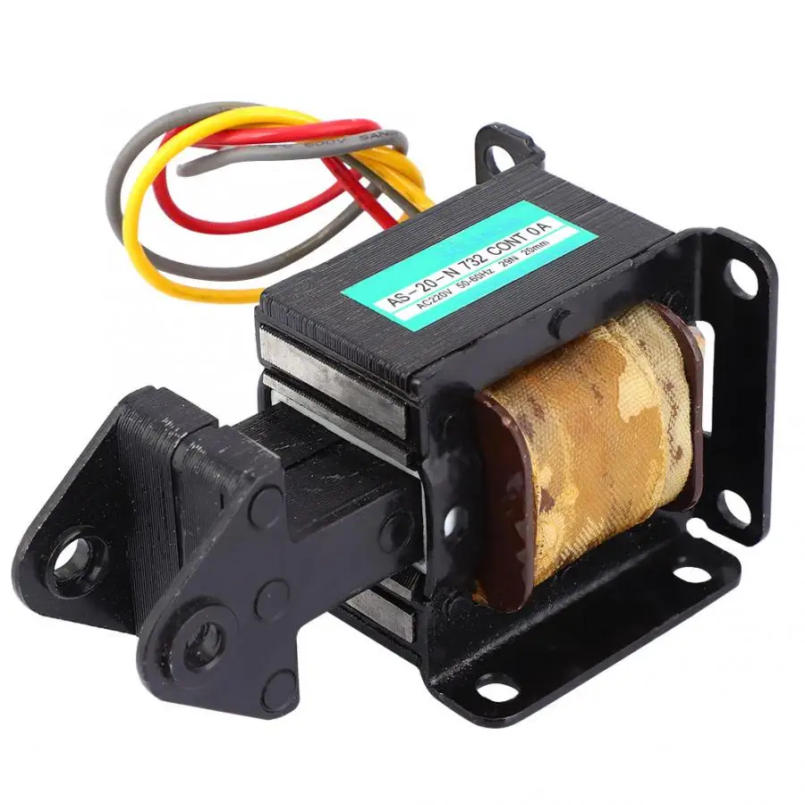 Троактивный Электромагнит 220 В переменного тока электромагнитный ход 15 мм 20