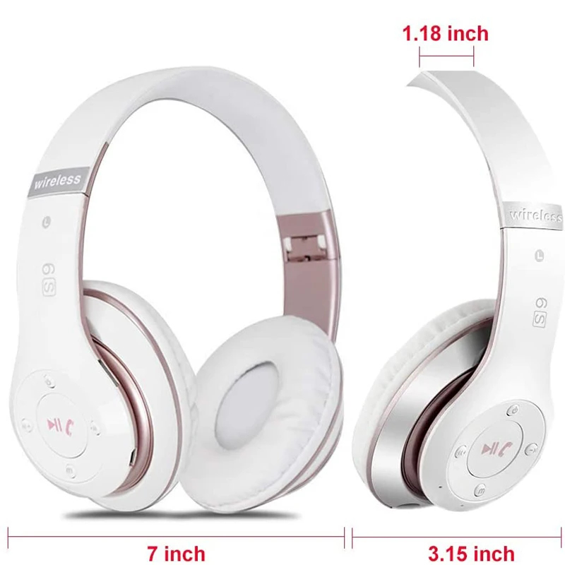 Bluetooth беспроводные музыкальные наушники Hi-Fi портативная складная 3D гарнитура для