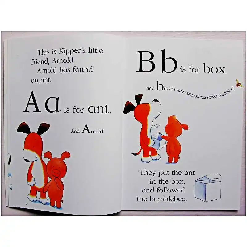 Kipper's A to Z: обучающая книга с буквами алфавита на английском языке карта для