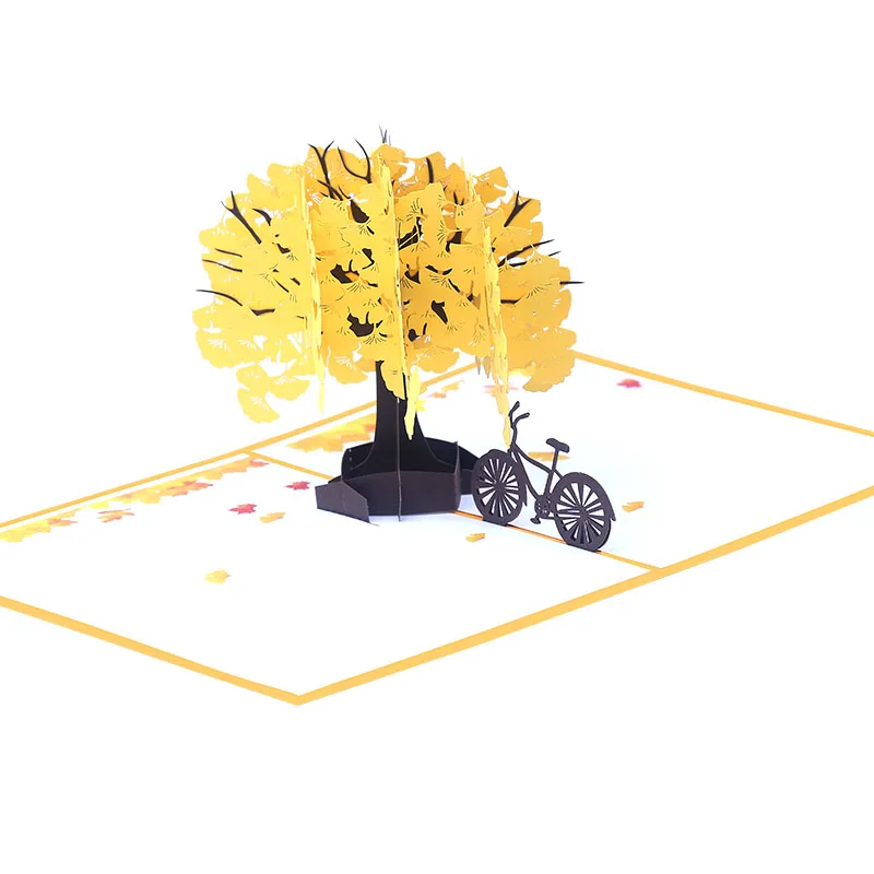 Бесплатная доставка Пара gingko дерево Благодарения подарок для учителя друзей и