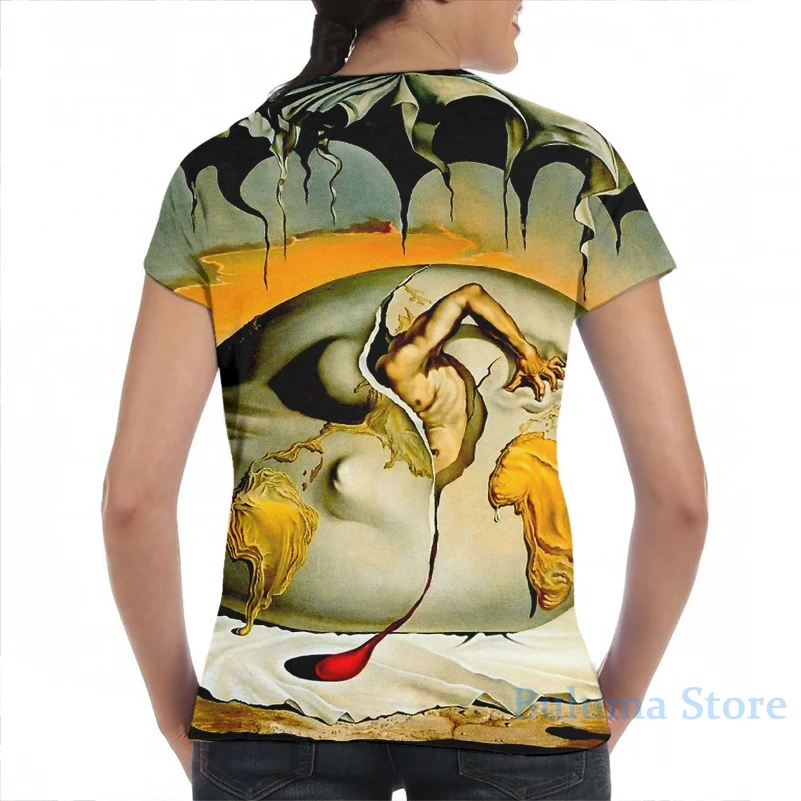 Футболка Мужская/женская с принтом по всему миру Сальвадора Дали