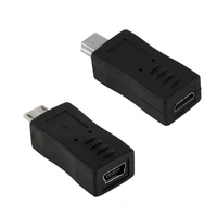 2pcs micro usb male to mini usb female adapter connector converter adaptor for mobile phones mp3