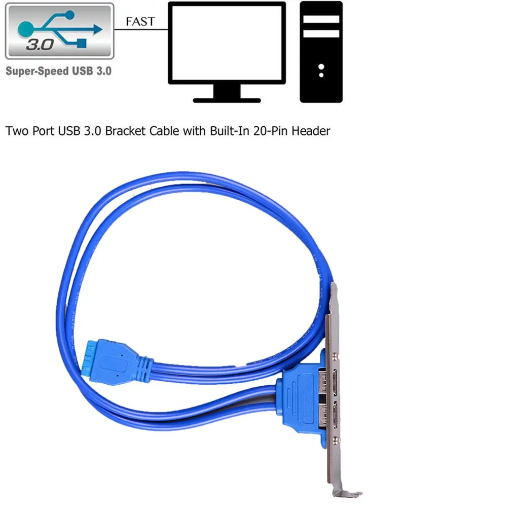 Высокая Скорость USB 3 0 обратно Панель скользящая Скоба для 20 контактный разъем