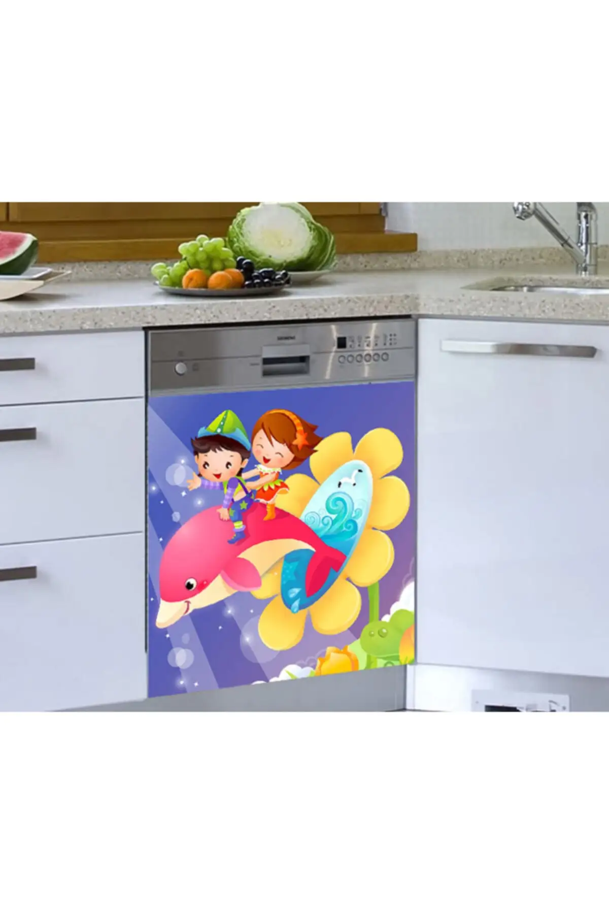 

Dishwasher Sticker Dolphin Fish Child