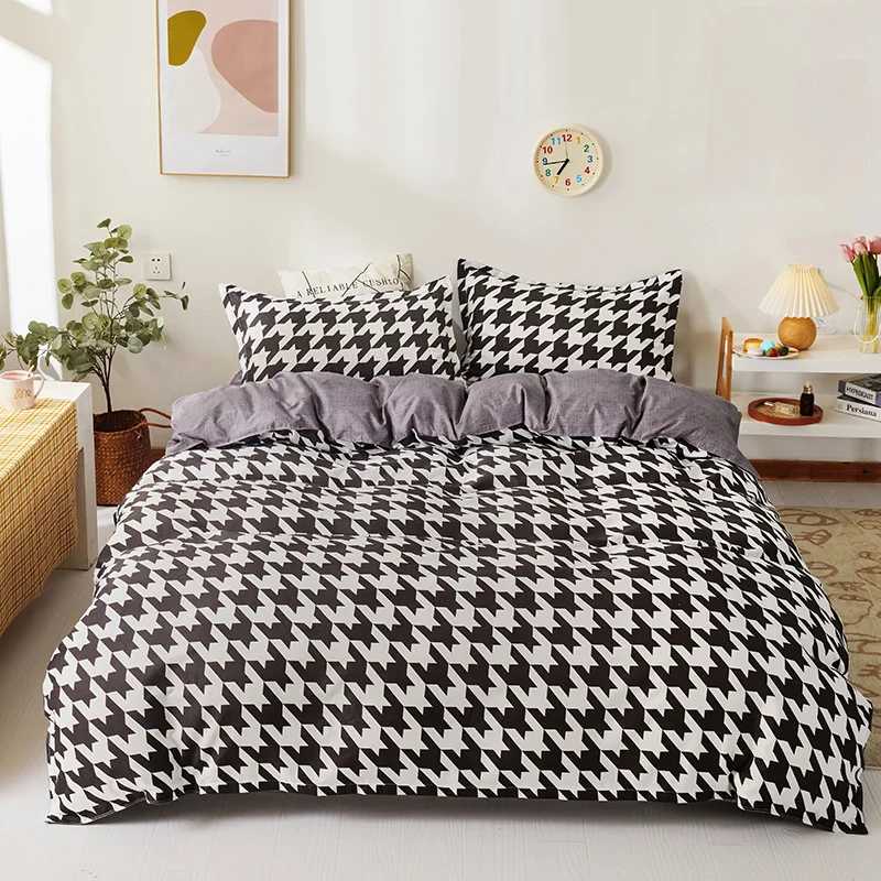 

Spring and Autumn Bedding Set Spring and Autumn Microfiber King Queen Full Single Family Size Bed Linen Sets