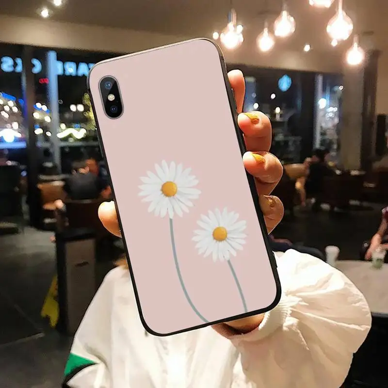 

daisy flower pink high quality Phone Case for iPhone 11 12 pro XS MAX 8 7 6 6S Plus X 5S SE 2020 XR