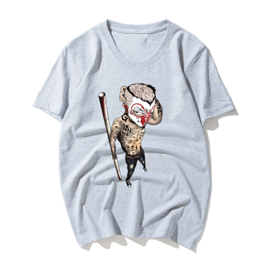 

StreetWear T-Shirt Men Summer Big Size Short Sleeves Gyms T Shirt Funny Print Harajuku Underwear Sportswear Tops Casual O-Neck