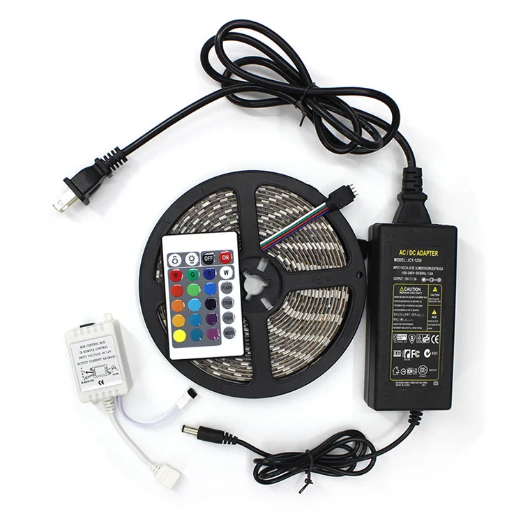 RGB44Key/RGB 24key затемнения 5050 2835 Светодиодный свет полосы 5 м/рулон водонепроницаемый