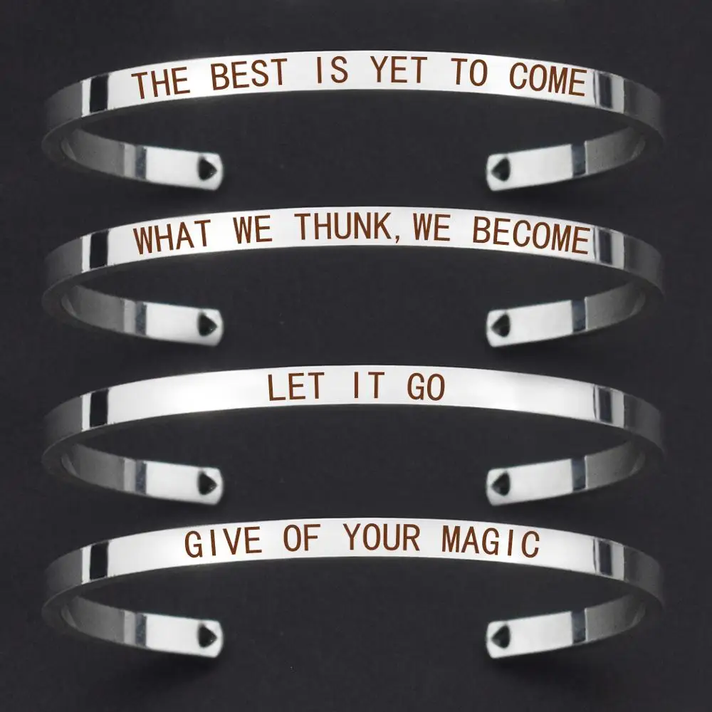 Браслет с гравировкой KEEP CALM браслет надписью из металла и браслеты шармом