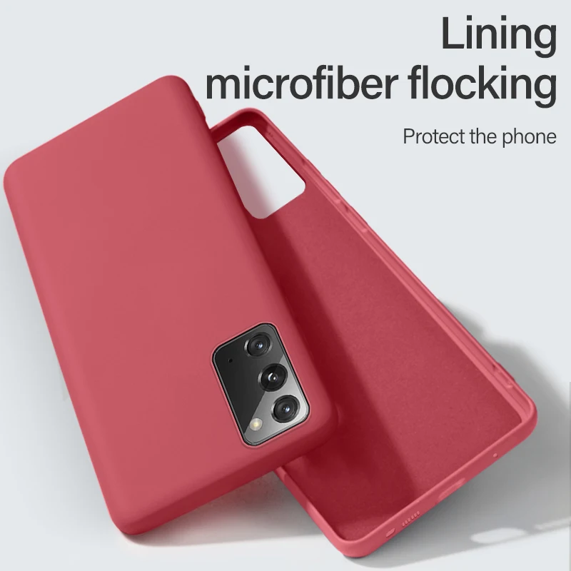 Ultra-thin Lanyard Liquid Silicone Phone Case For Samsung Galaxy S23 S22 S21 S20 FE S10 S9 Note 20 10 9 Plus Luxury Soft Cover