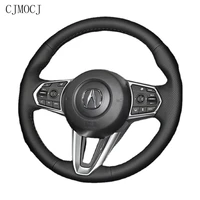 fit for acura cdx rdx ilx tl customized high quality hand stitched leather steering wheel cover interior car accessories