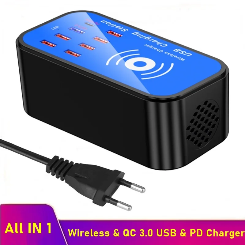 

Зарядная Станция Tongdaytech с 8 USB-портами, 75 Вт, 3,0 PD