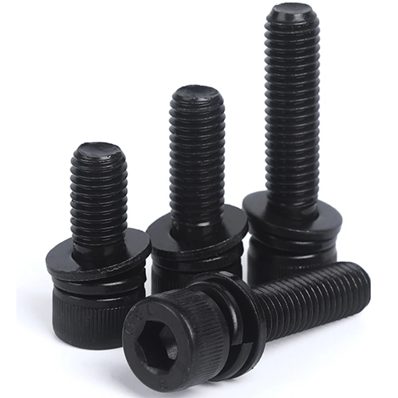 

M8 x 1.25 ( 8mm ) HIGH TENSILE 12.9 STAINLESS SEM SOCKET HEAD CAP SCREW + FLAT / SPRING WASHER
