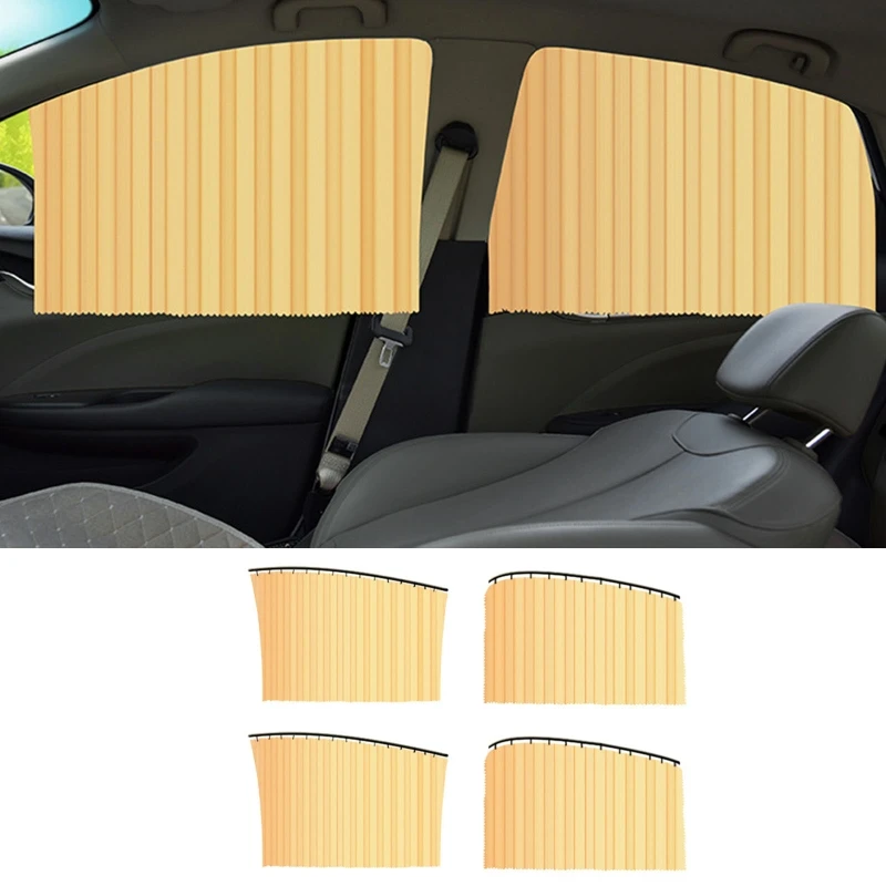 4pcs/set Car Side Window Sun Shade Universal Auto Magnetic Sunshade Curtain 6XDB | Автомобили и мотоциклы