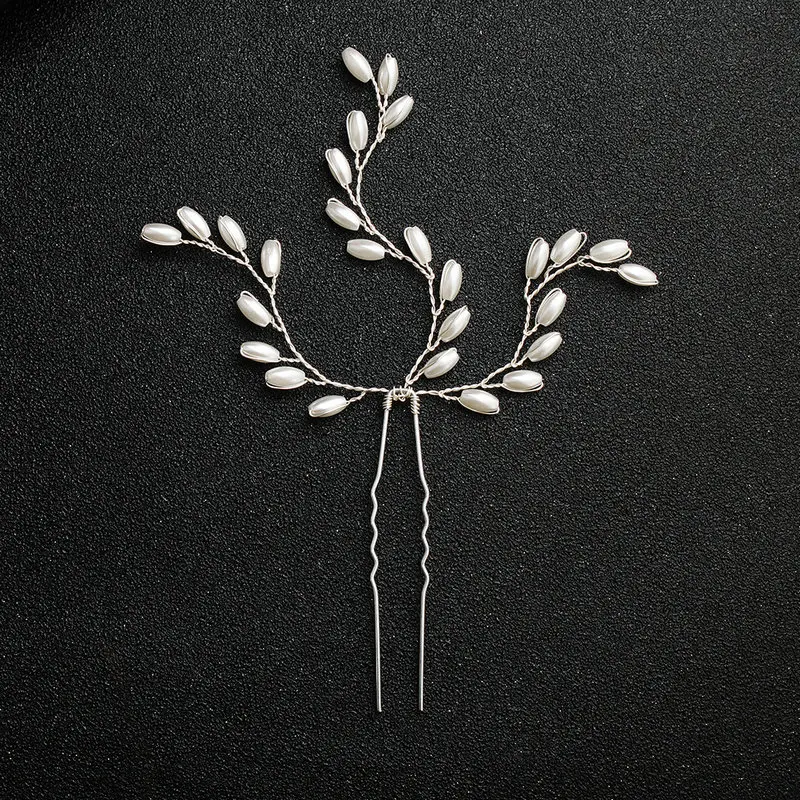 Жемчужина свадебная прическа невесты шпильки уникальные Aolly свадебные
