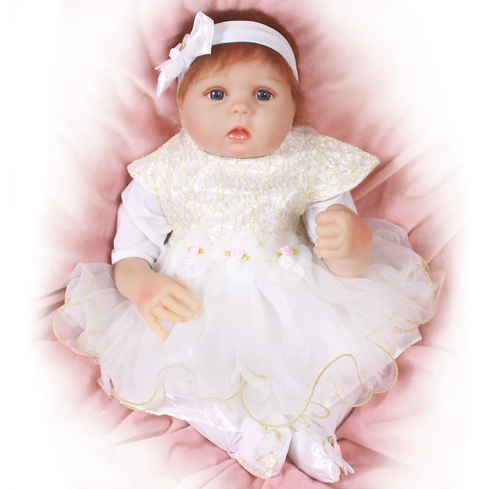 

Bebe Reborn Doll 20inch Silicon Vinyl Reborn Baby Doll Bonecas Cute Pricess Girl Doll for Children Gift