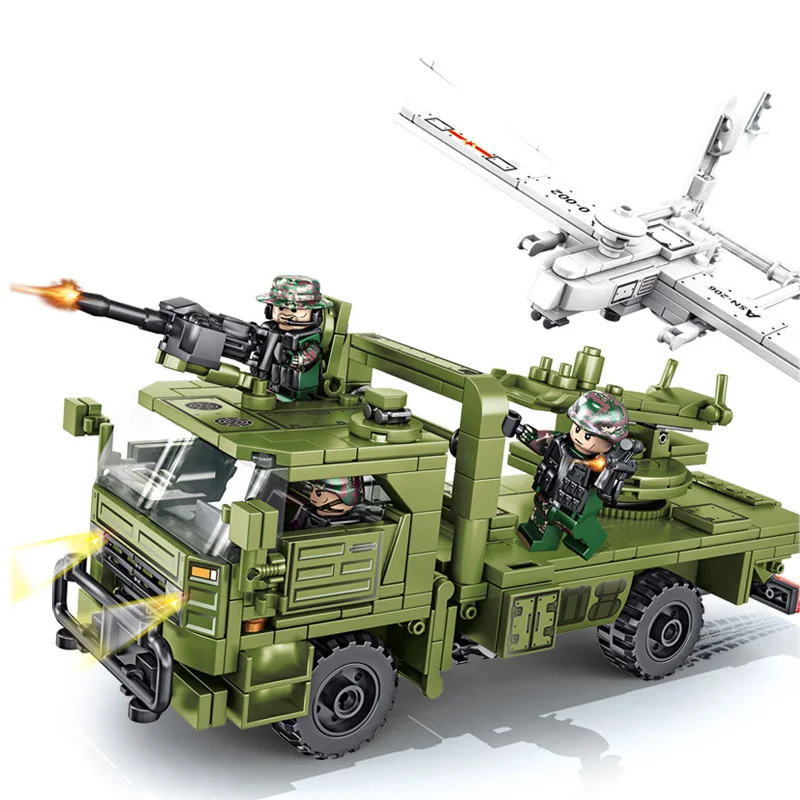 105621 442 шт. Детский конструктор военная армия|Игрушечные кубики| |