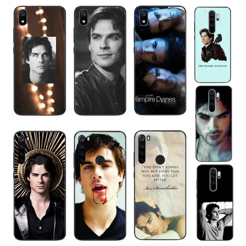 HTXian Дневники вампира Стефан Деймон Сальваторе черный чехол для телефона Xiaomi Redmi