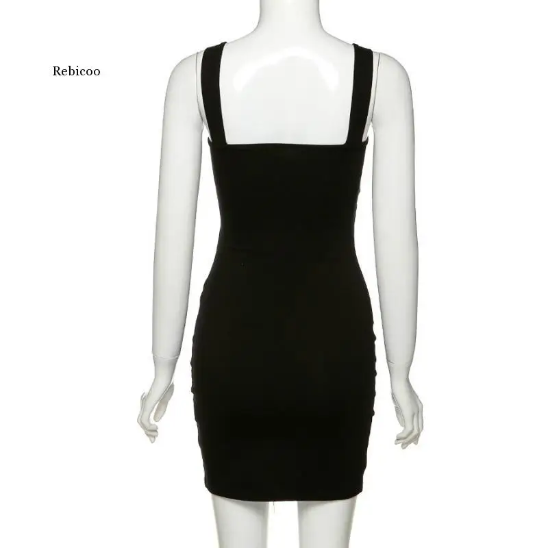 

Women's Summer Dresses Spring Summer Hollow Sleeveless Slim Fit Dress 2021 New Ladies Casual Mini Dress
