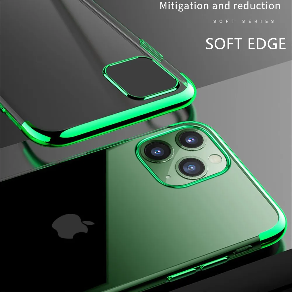 Ультратонкий ТПУ мягкий чехол для iPhone 11 Pro Max прозрачные чехлы Apple X XS XR 7 8 6 6S с