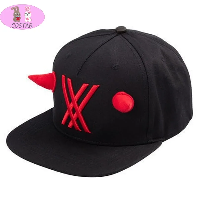 

COSTAR Hot Anime Darling In The Franxx 02 Cosplay Peaked Cap Fashion Novel Baseball Cap Unisex