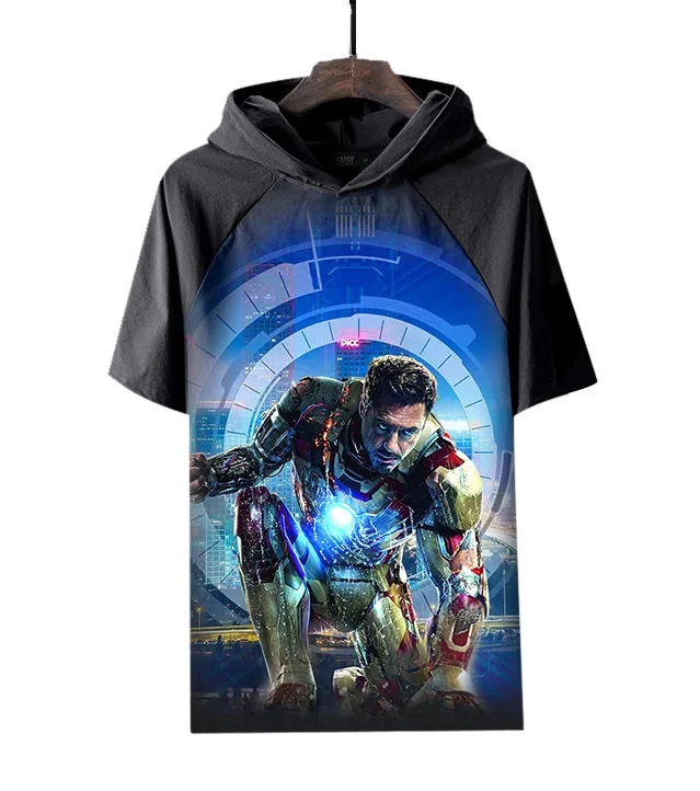 

Disney Marvel 2021 Iron Man 3D printed short sleeve T-shirt fitness hoodie Gothic want T-shirt netflix funko pop