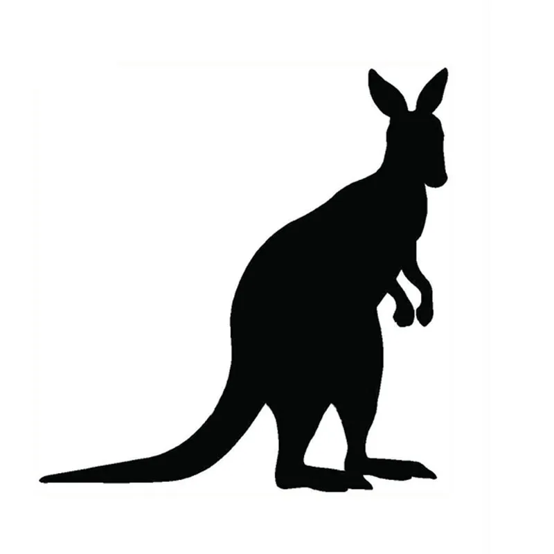

KANGAROO Car Sticker Decals Animal Fun Series Car Window Sticker Black/Silver Decal JDM Car Sticker DIY Car Styling Accessories