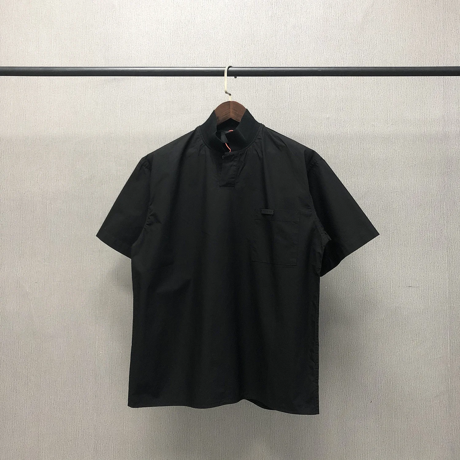 

FOG Flocking Printed Short-sleeved POLO Tide Brand Streetwear Couple T-shirt 100% Cotton T-shirts Summer Clothes For Women/Men