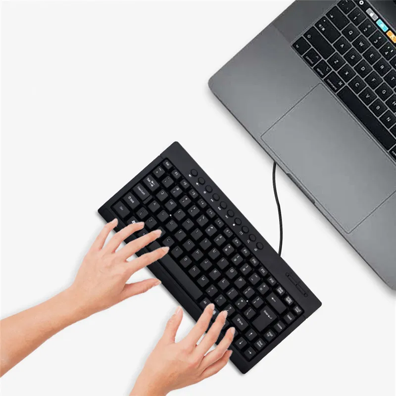 VOBERRY USB водонепроницаемая клавиатура стандартная настольная черная офисная с