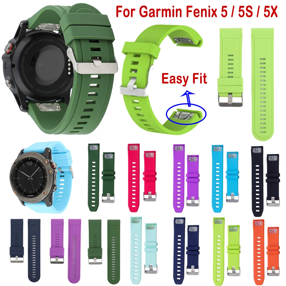 Ремешок для часов 26 22 20 мм ремешок Garmin Fenix 5X5 5S 5X Plus 3 3HR S60 MK1 Смарт часы