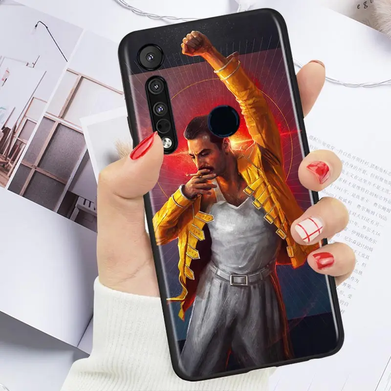 

Freddie Mercury For Motorola G9 G8 G Stylus Power One Fusion Hyper Edge E7 E6 5G Plus Play Lite Silicone Phone Case