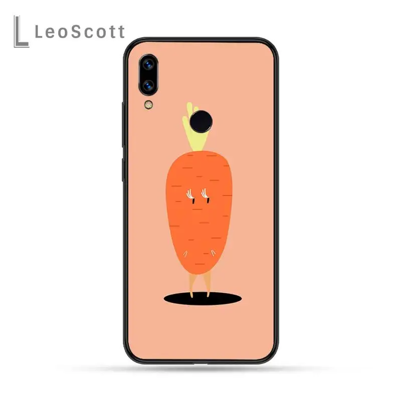 

Carrot cherry cartoon cute Phone Case For Xiaomi Redmi Note 4 4x 5 6 7 8 pro S2 PLUS 6A PRO