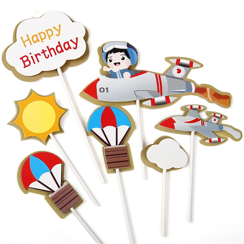 Топпер для торта С Днем Рождения украшение украшения дня рождения торт Декор