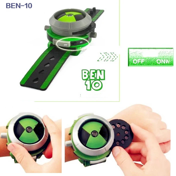 

Defenders of the Earth BEN10 Tian Xiaoban Toys Kids Watch Projector Omnitrix Alien Viewer Gift