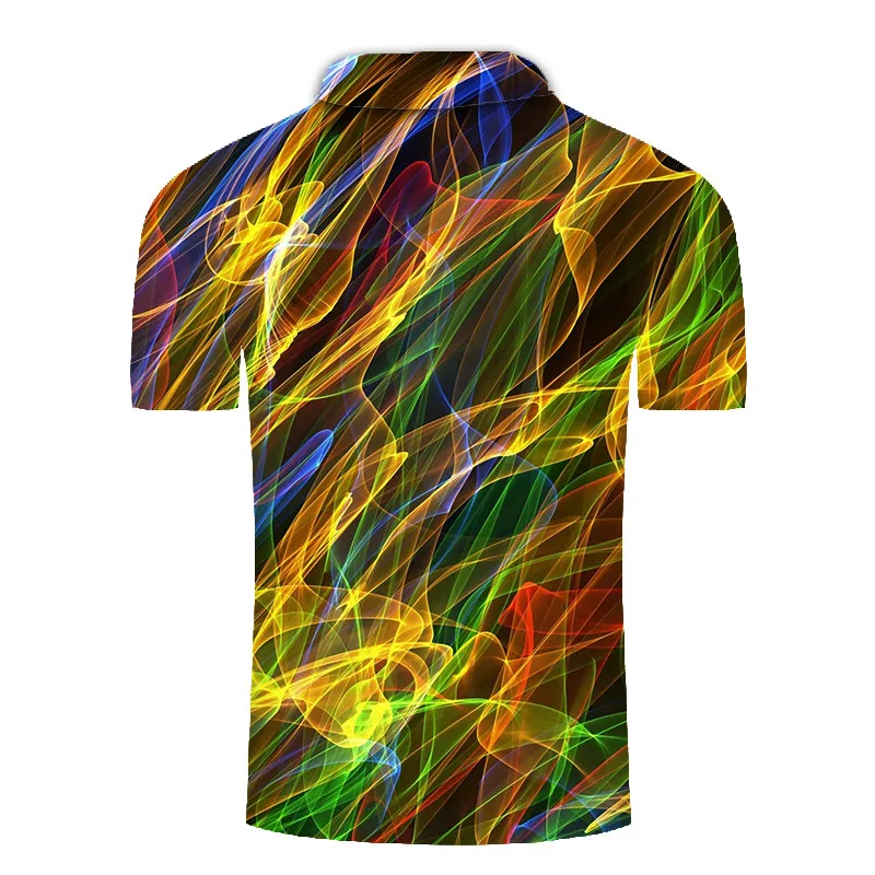 

Polo de manga corta con estampado 3D para hombre, camiseta divertida, polos de verano, novedad de 2020