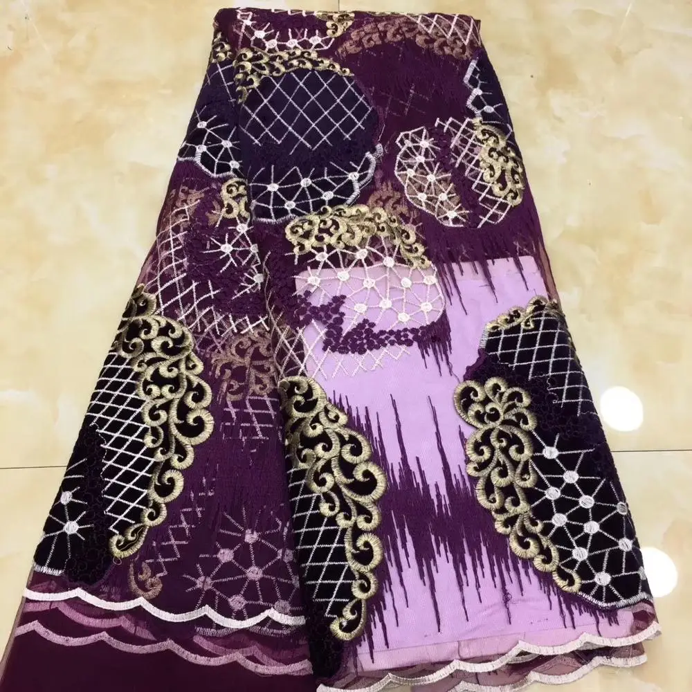 Новое поступление африканские блестки высокого качества французская Тюлевая