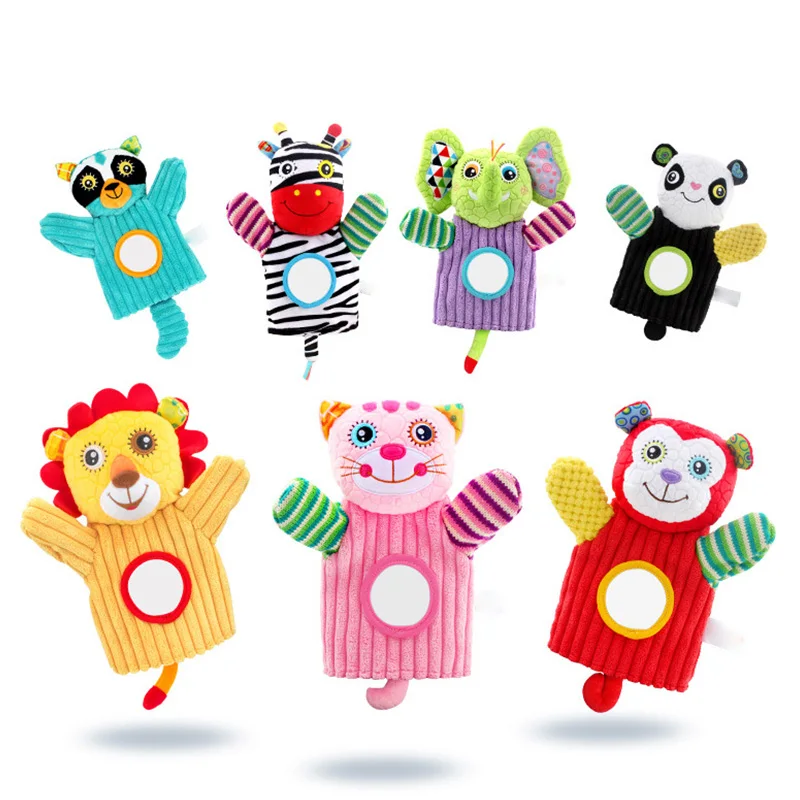 

Finger Puppets Baby Animals Educational Hand Cartoon Doll Finger Puppets Theater Plush Toys For Children Gifts Parent-Child Game