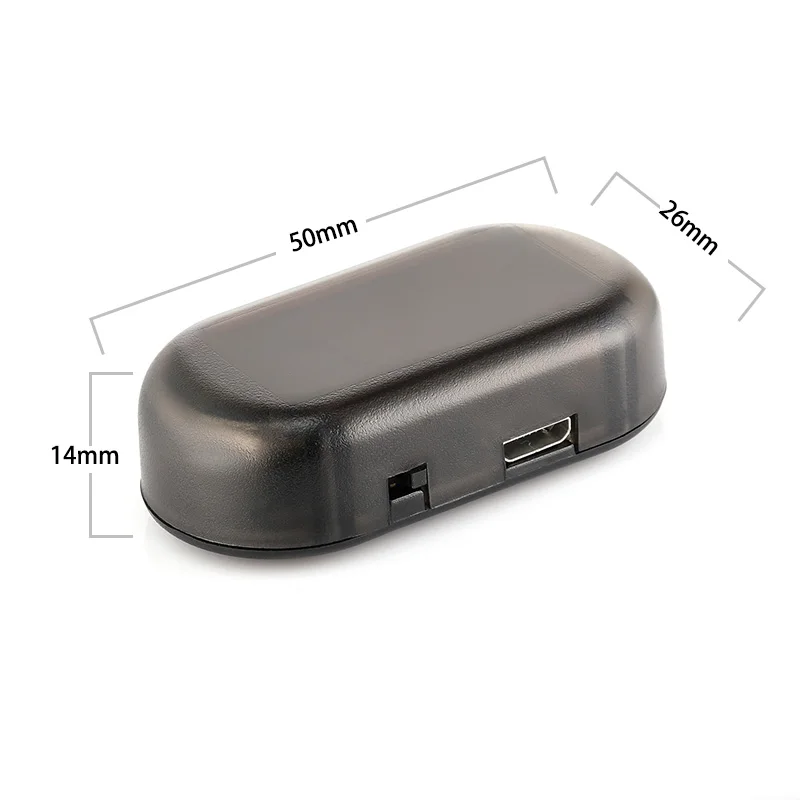 Солнечная USB Мощность автосигнализации светильник Анти кражи Предупреждение