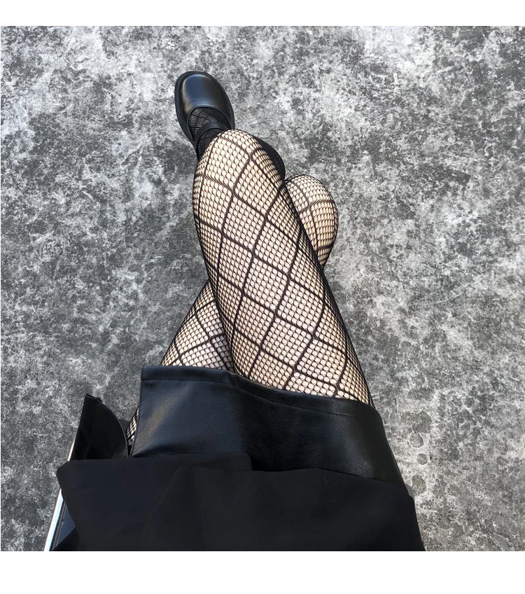 Сексуальные черные женские колготки вечерние сетчатые носки Клубные чулки |