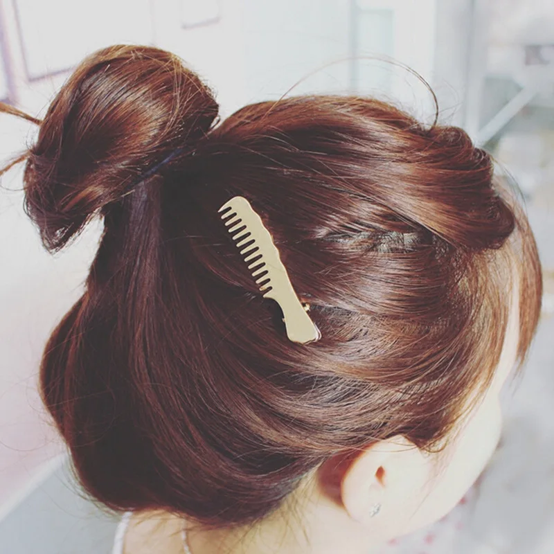 

Retro Small Comb Shape Alloy Hair pins Side Clip Crystal Hair Accessories Rim Hair Clips For Women Hair Bows Headband -4