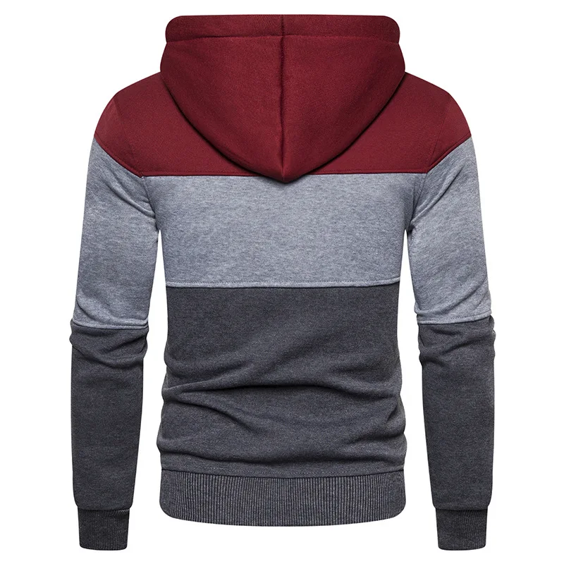 NEGIZBER мужские толстовки Модные Лоскутные облегающие худи Мужская одежда