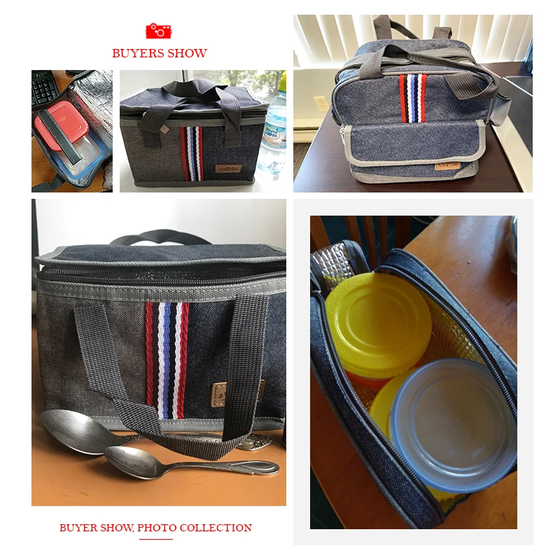 Оксфорд Ланч сумка изолированный кулер для женщин детей Bento Термическая еды