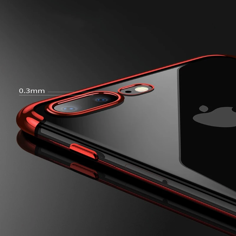 Силиконовые прозрачные мягкие чехлы для iPhone XS Max чехол X XR 6S 6 7 8Plus тонкий