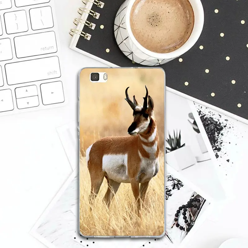 Мягкие чехлы для телефонов huawei P8 P9 P10 P20 P30 Lite mate 10 Pro Y3 Y5 Y6 II Y7 Honor 6X7X9 Plus Greatest Wild Animal Elk