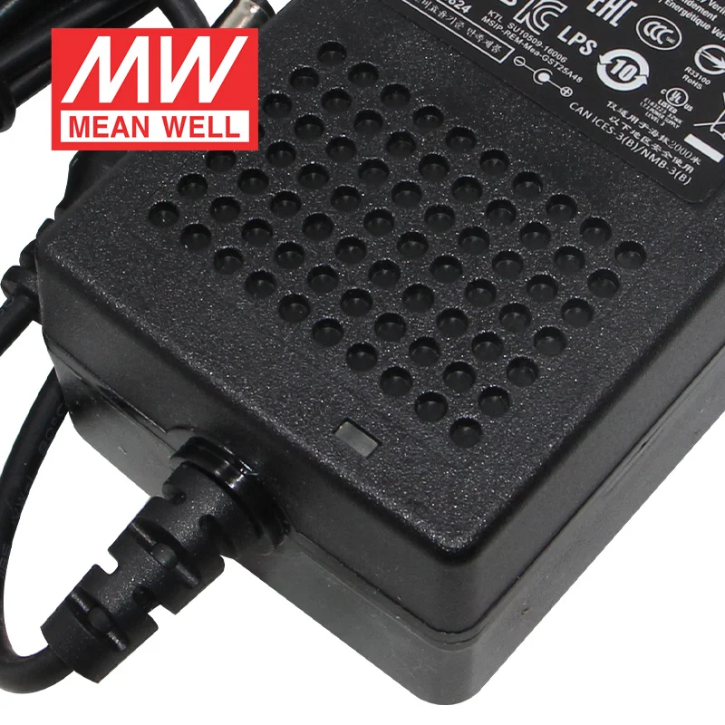 MEAN WELL GST25A промышленный адаптер питания 5 в 7 9 12 В 15 18 24 28 48 зарядное устройство Meanwell