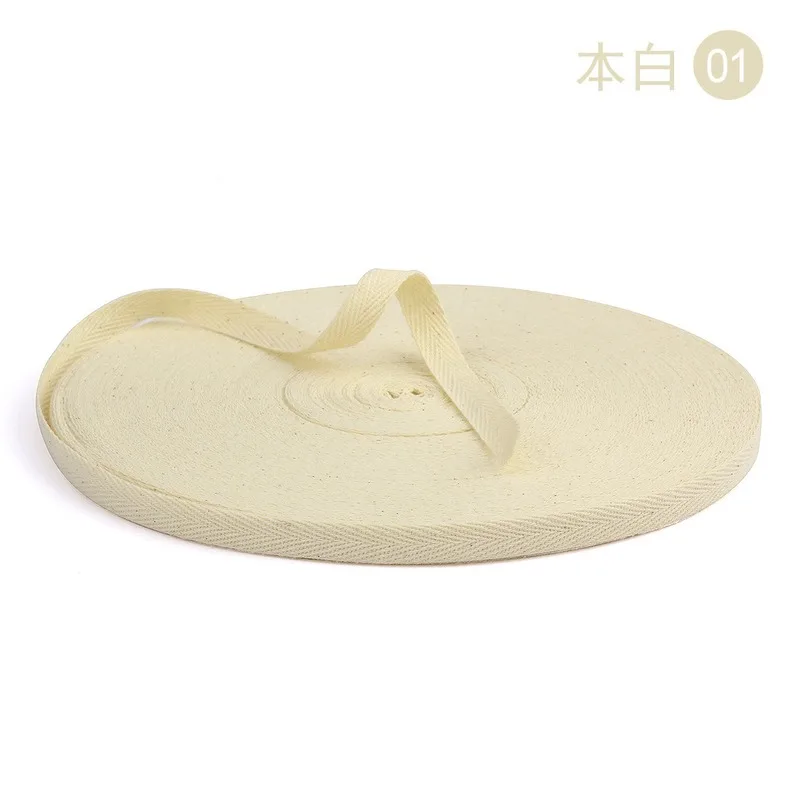 

50 meters 1cm Color Cotton band Welting Tape Baby's Collar Cotton Belt
