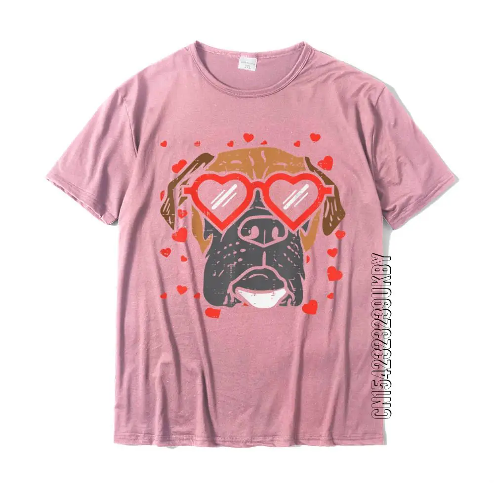 Футболка мужская с изображением сердца боксера и лица |